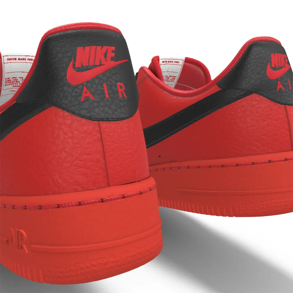 $195 NIB NEW Mens NIKE Air Force 1 Low University Red & Black Custom Leather BB Shoes Asics Tennis Shoes Malaysia