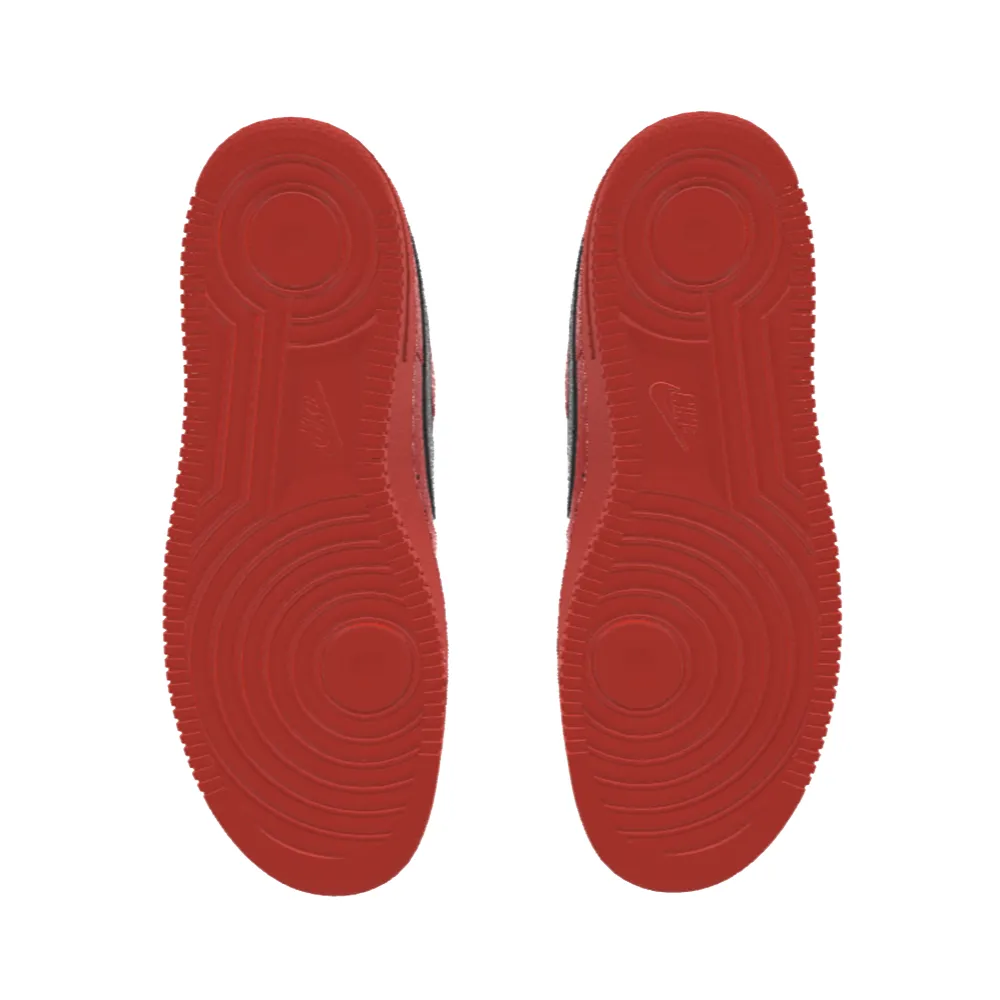 $195 NIB NEW Mens NIKE Air Force 1 Low University Red & Black Custom Leather BB Shoes Best Asics Treadmill Running Shoes