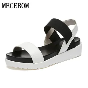 2017 New shoes Summer sandals women peep-toe sandalias flat Shoes Roman sandals shoes woman mujer Ladies Flip Flops Footwear 810 Flip Flops Banned In Airports