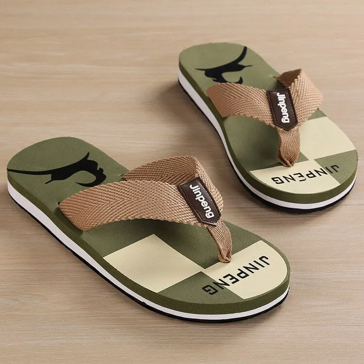 Asian Slippers 2020 Men Shoes Summer Bohemia  Beach Sandals Striped Slippers Flip Flops For Men Platform Sandals Beach Slippers Size 40~45