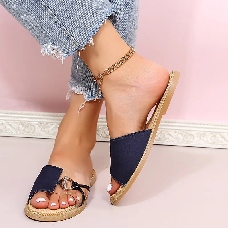 2022 New Sandals Shoes Flip Flops Shallow Open Toe Summer Fashion Women Outdoor Beach Beach Designer Dress Platform Female Shoes Stores With Flip Flops Near Me