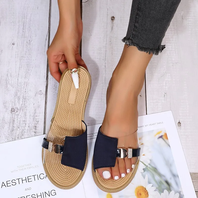 2022 New Sandals Shoes Flip Flops Shallow Open Toe Summer Fashion Women Outdoor Beach Beach Designer Dress Platform Female Shoes Best Flip Flops With Arch Support