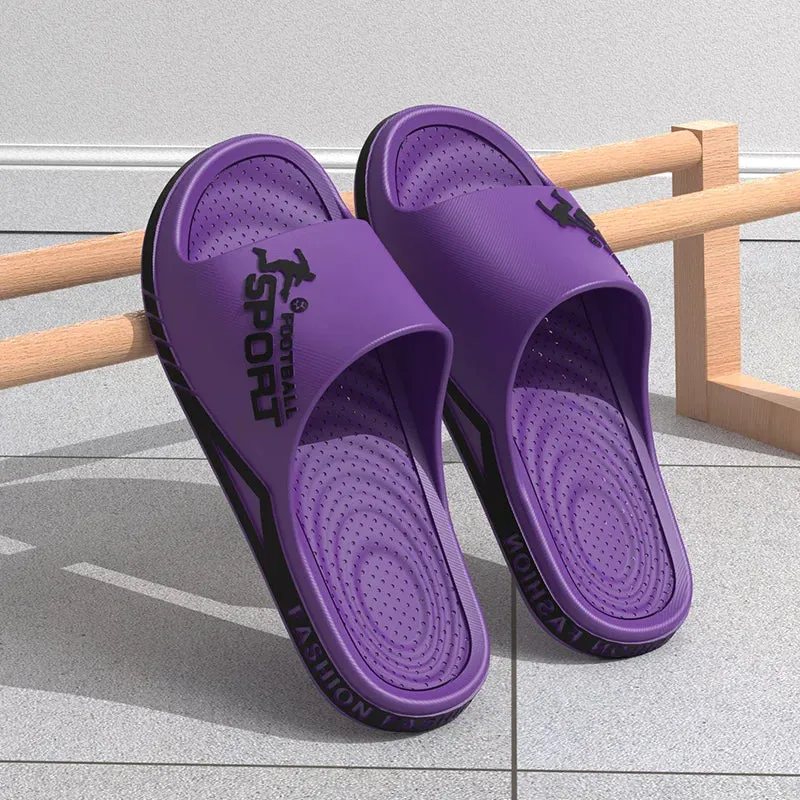 2024 New Men's Slippers Summer EVA Soft Slippers for Male Outdoor Thicken Anti-slip Beach Sandals Bathroom Home Fashion Sandals Fuck Off Slippers