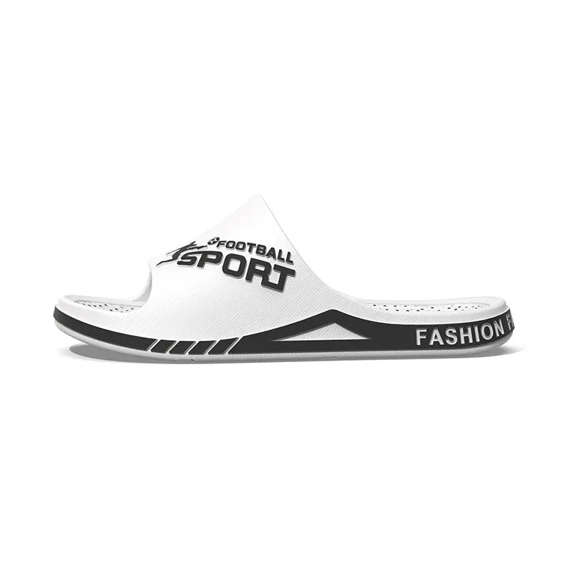 2024 New Men's Slippers Summer EVA Soft Slippers for Male Outdoor Thicken Anti-slip Beach Sandals Bathroom Home Fashion Sandals Wool Lined Slippers