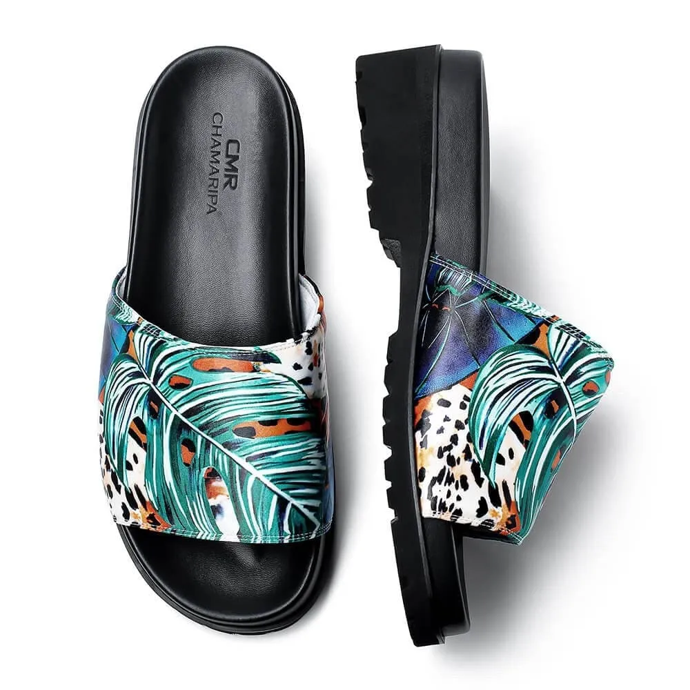 Sandals Club Level Vs Butler 6 CM / 2.36 Inches CMR CHAMARIPA Elevator Shoes - Elevate Your Look with Height-Enhancing Slides for Men - 2.36 Inch Heel