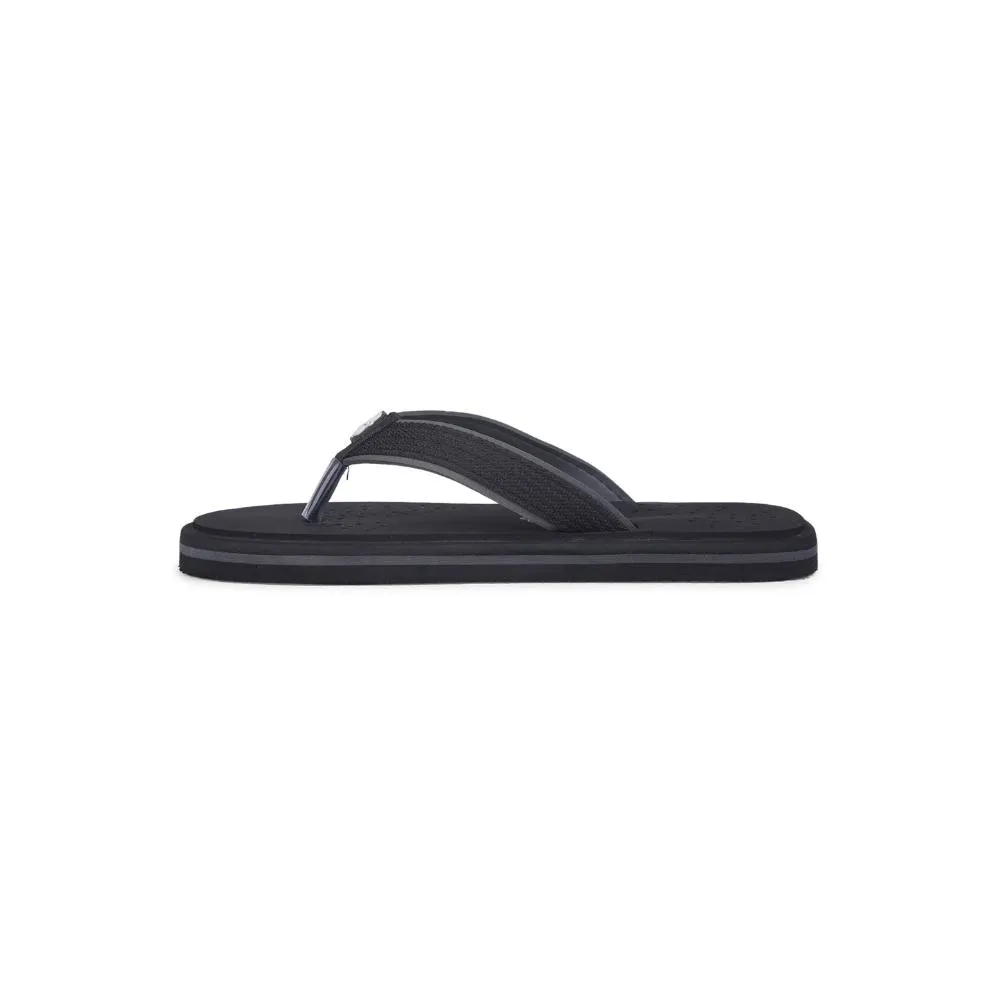 A-HA Casual Black Flip Flop For Men CFL-1 By Liberty Wing Slippers