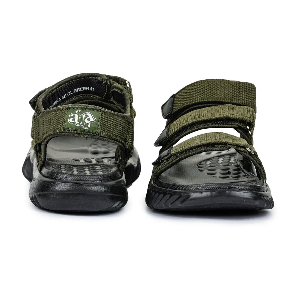 Slippers Whole Foods A-HA Casual Olive Green Sandals For Men STAMINA-4E By Liberty