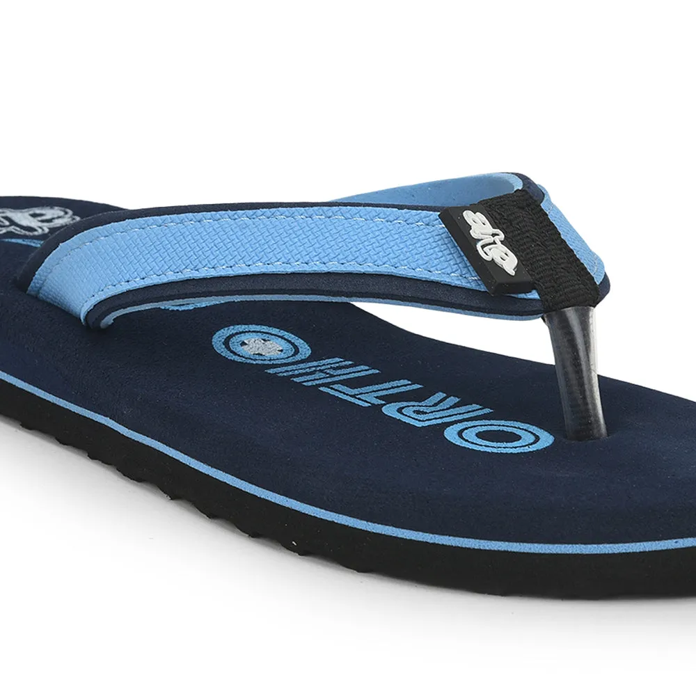 A-HA Casual S. Blue Flip Flop For Men ORTHO-1 By Liberty Glass Slippers Movie