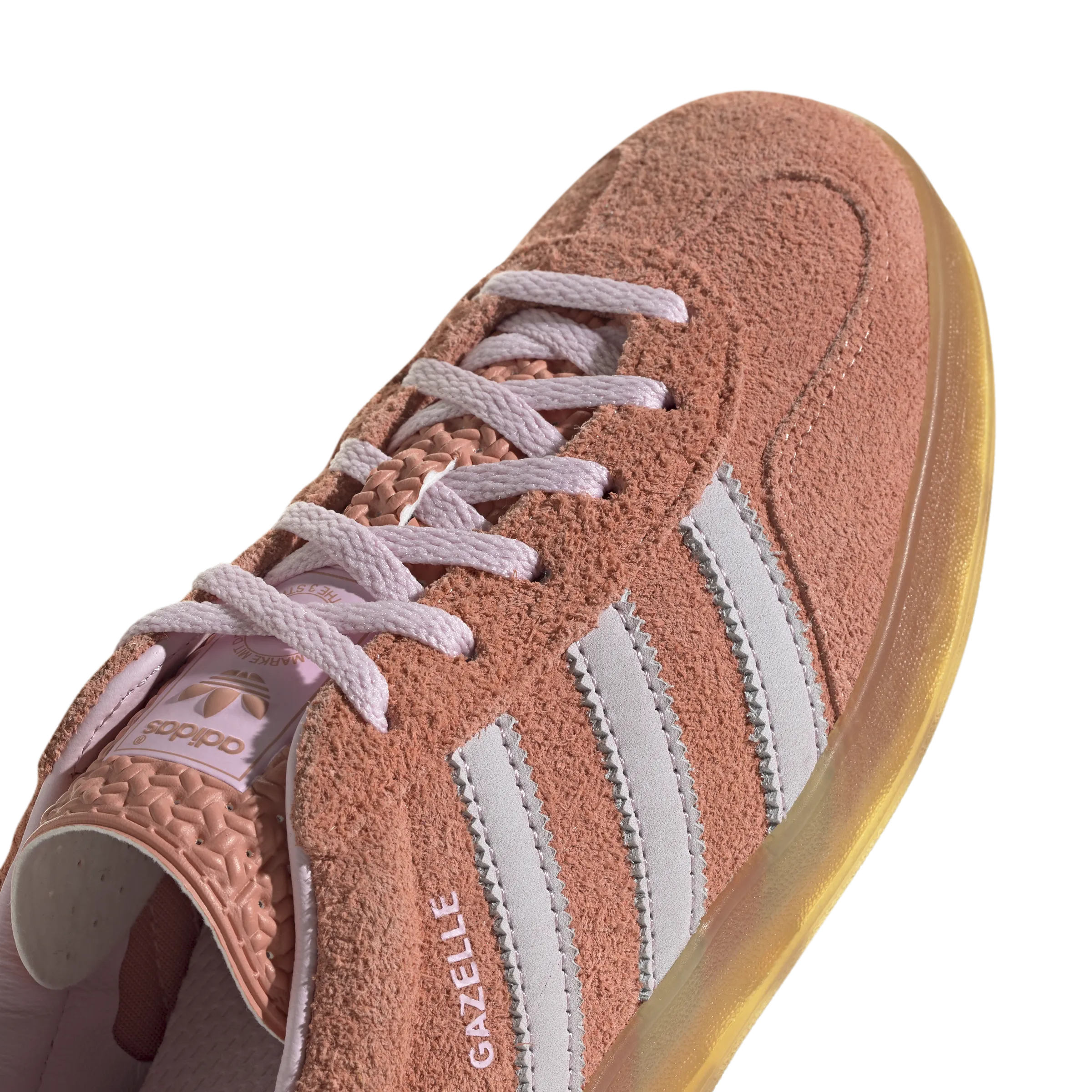Wmns Gazelle Indoor 'Wonder Clay' Adidas Shoes Thick Laces