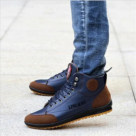 Mens Leisure Lace Up Sneaker Boots Native Sneakers