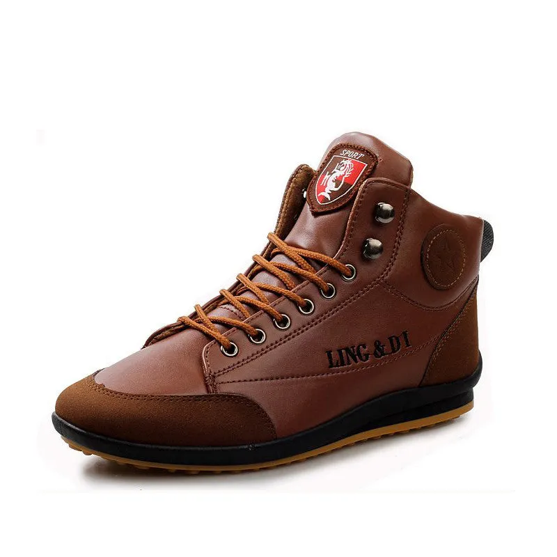 Size Basketball Sneakers Mens Leisure Lace Up Sneaker Boots