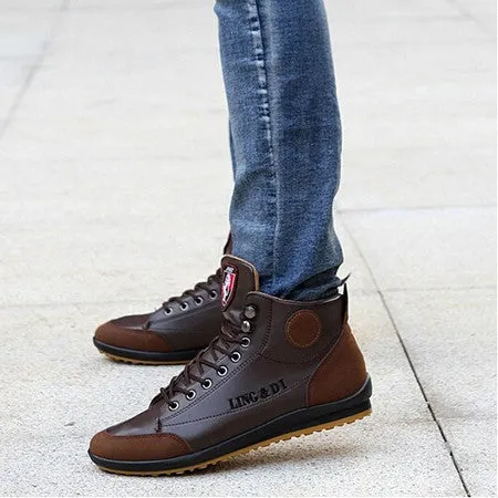 Platypus Sneakers Mens Leisure Lace Up Sneaker Boots
