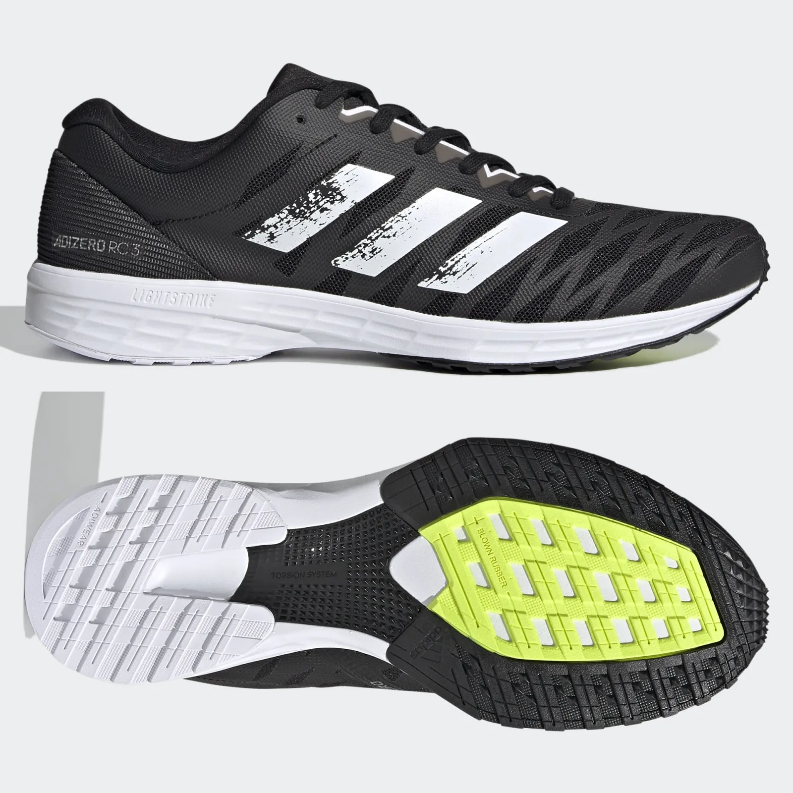 Adidas New Shoes adidas Adizero RC 3 Mens Running Shoes - Black