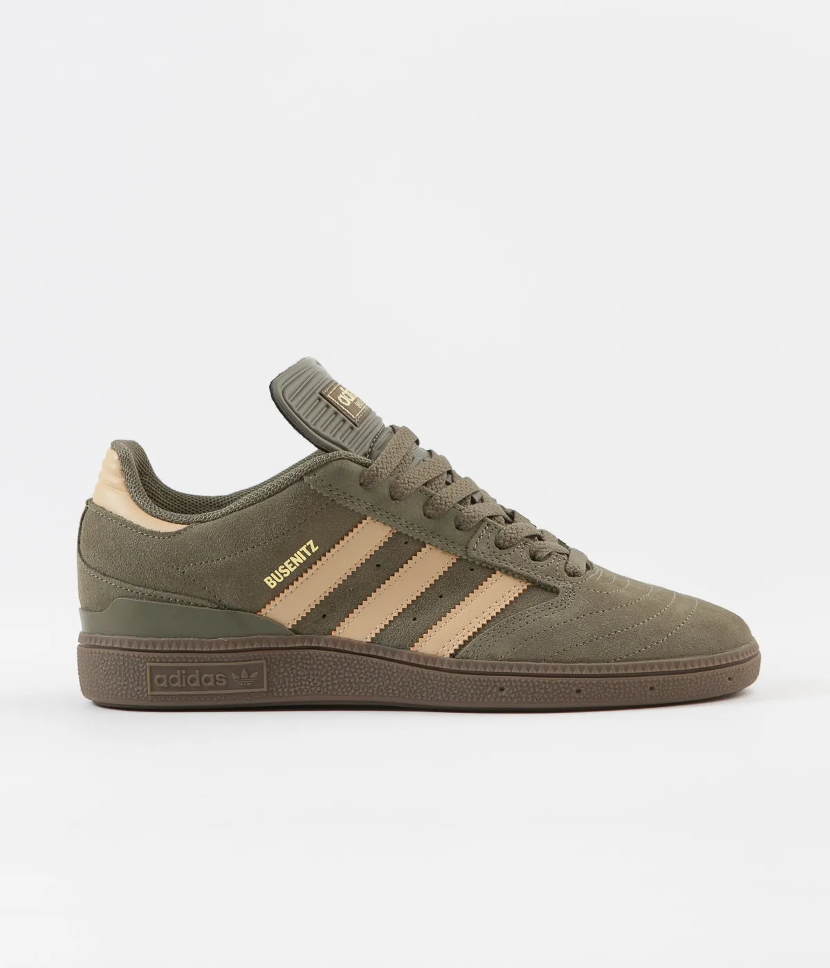 Adidas Waffle Shoes Adidas Busenitz Shoes - Raw Khaki / Glow Orange / White
