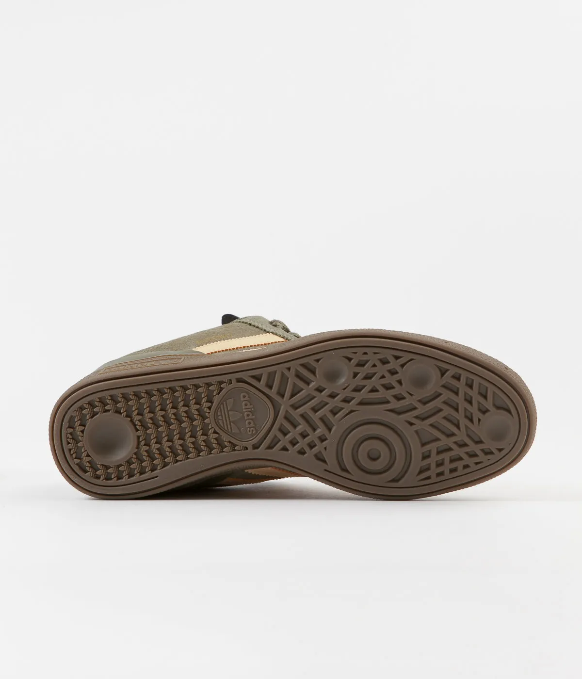 Adidas Busenitz Shoes - Raw Khaki / Glow Orange / White Shoe Carnival Adidas