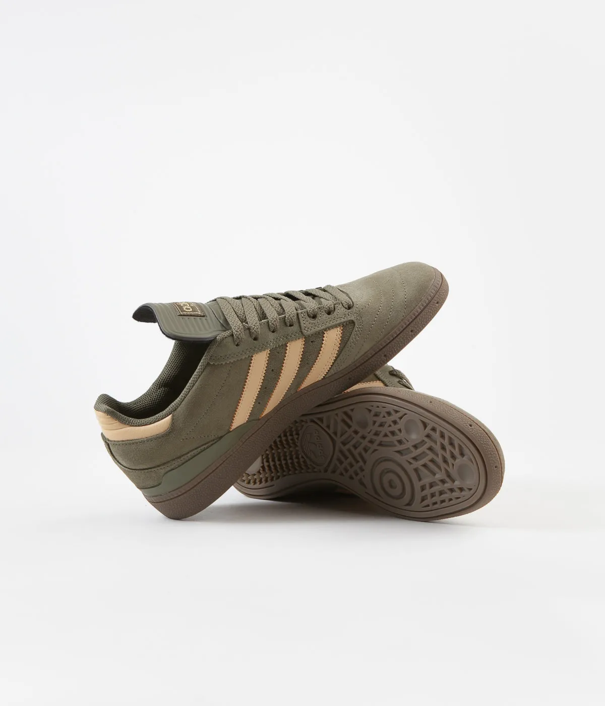 Adidas Japan Shoes Outfit Adidas Busenitz Shoes - Raw Khaki / Glow Orange / White