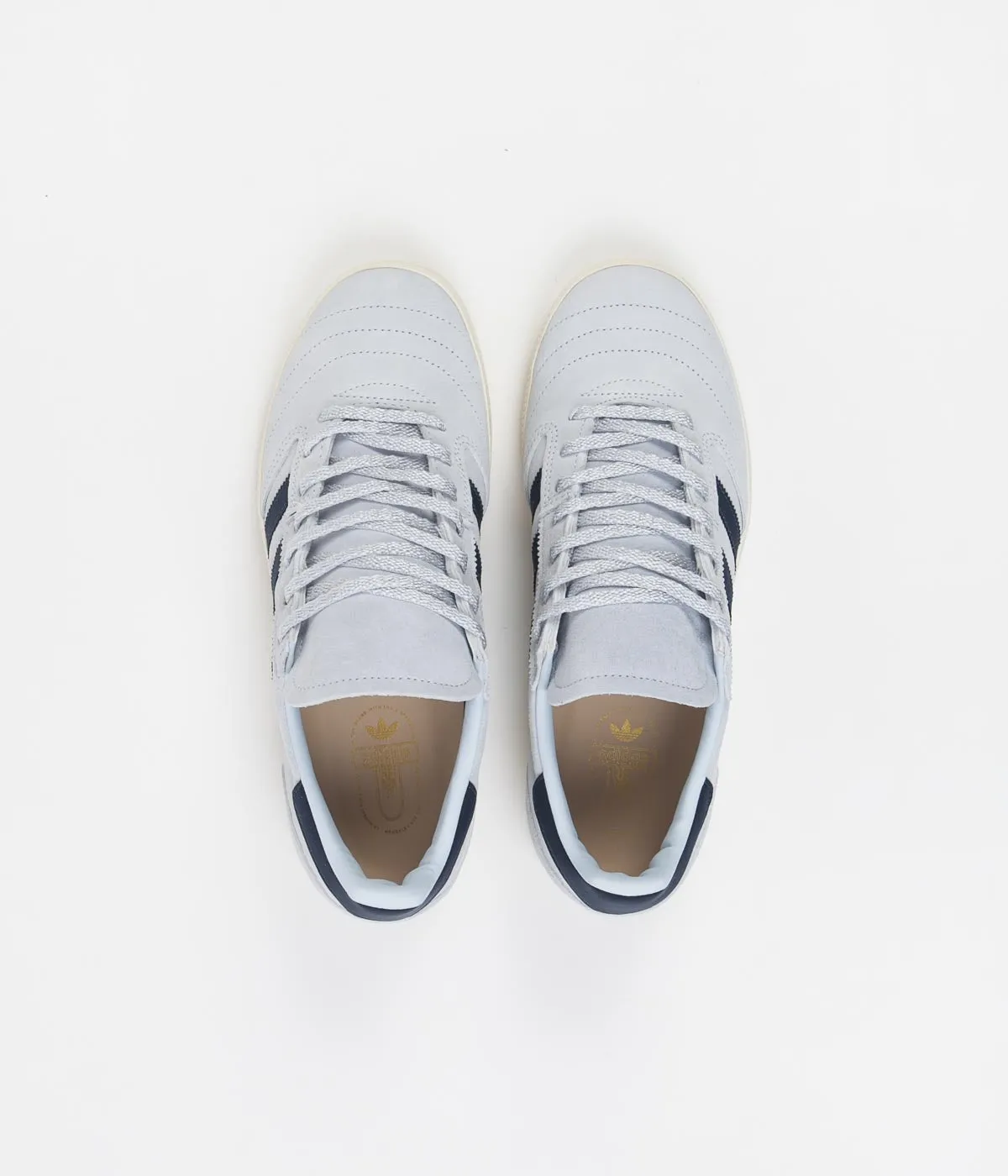 Adidas Busenitz Vintage Shoes - Halo Blue / Crew Navy / Chalk White Adidas No Shoelace