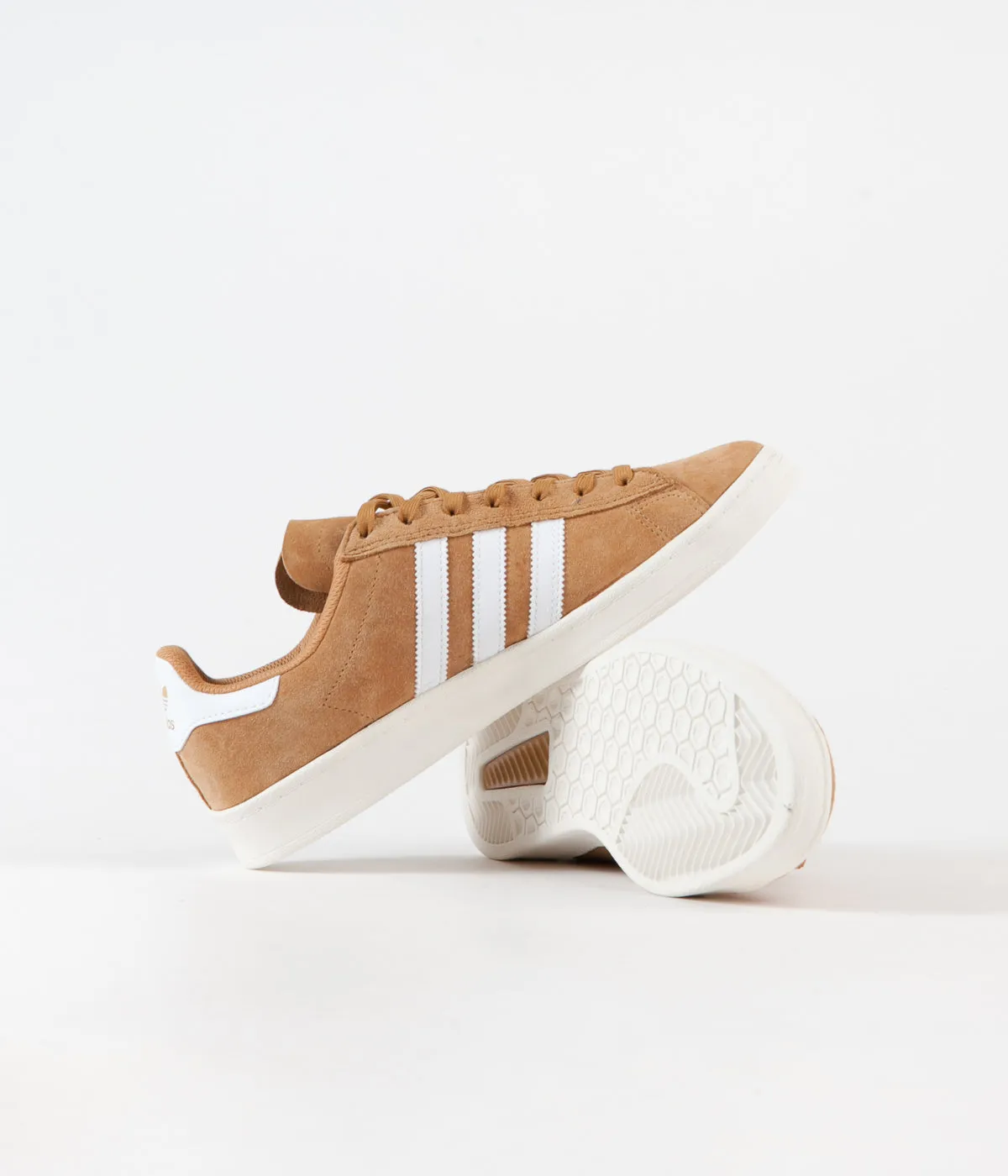 Chrome Adidas Shoes Adidas Campus Adv Shoes - Mesa / White / Chalk White