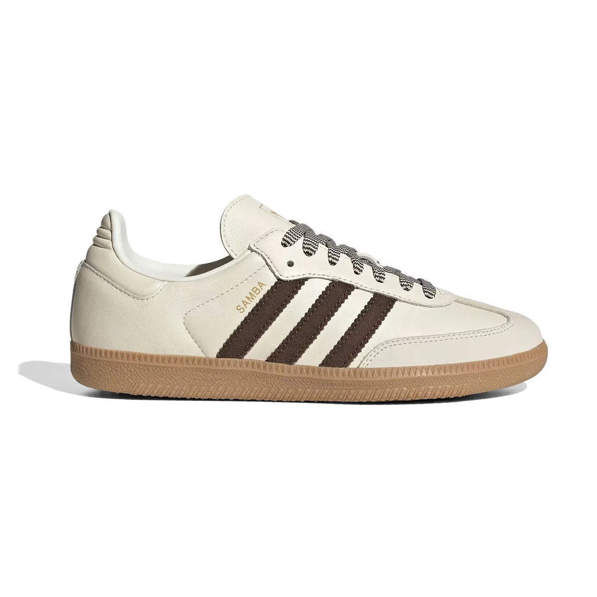 adidas SAMBA OG W Off White / Dark Brown / Gum   JS3181 Adidas Cloud Running Shoes