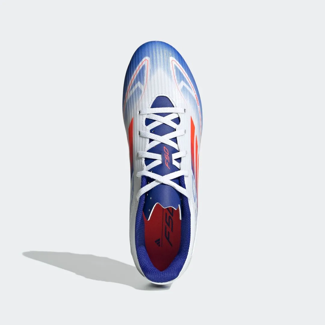 Adidas Clip In Bike Shoes Adidas F50 League FXG Football Boots | White Blue Red Cleats Pakistan
