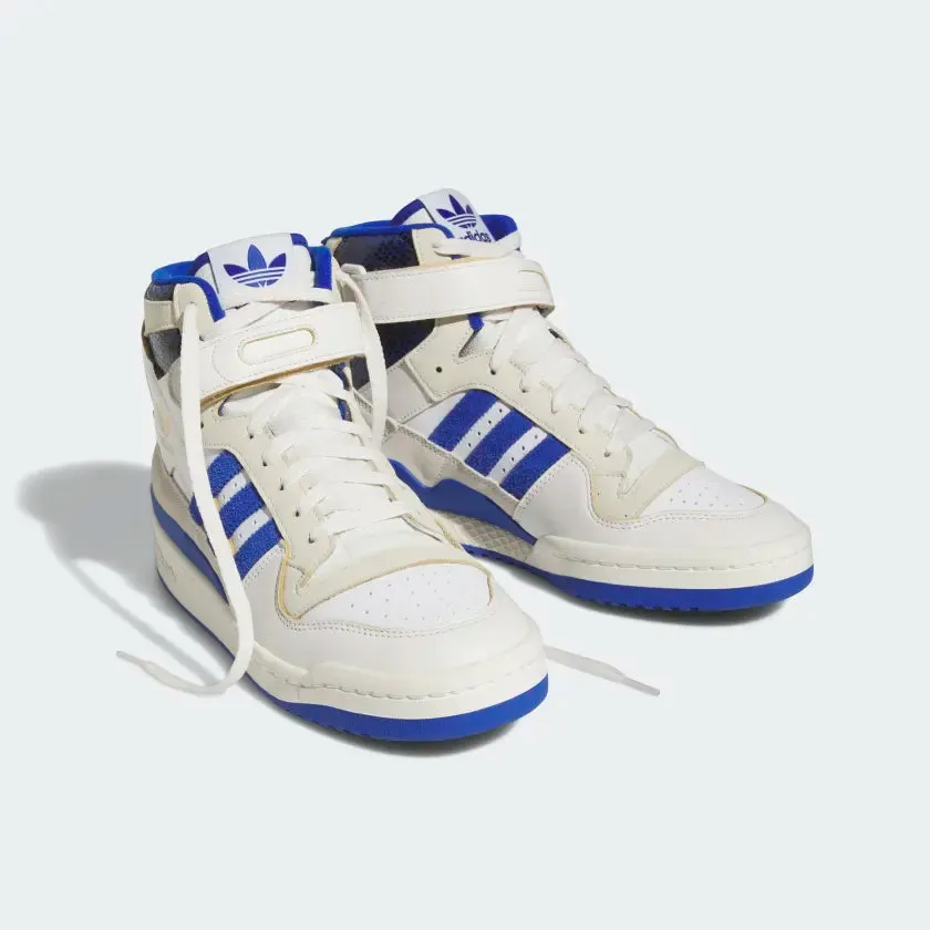 Adidas Forum 84 HI - Cloud White / Royal Blue Adidas 3d Shoe