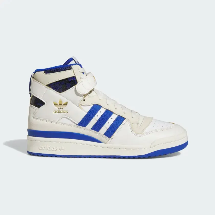 Adidas Forum 84 HI - Cloud White / Royal Blue Adidas Boost Golf Shoes Spikeless