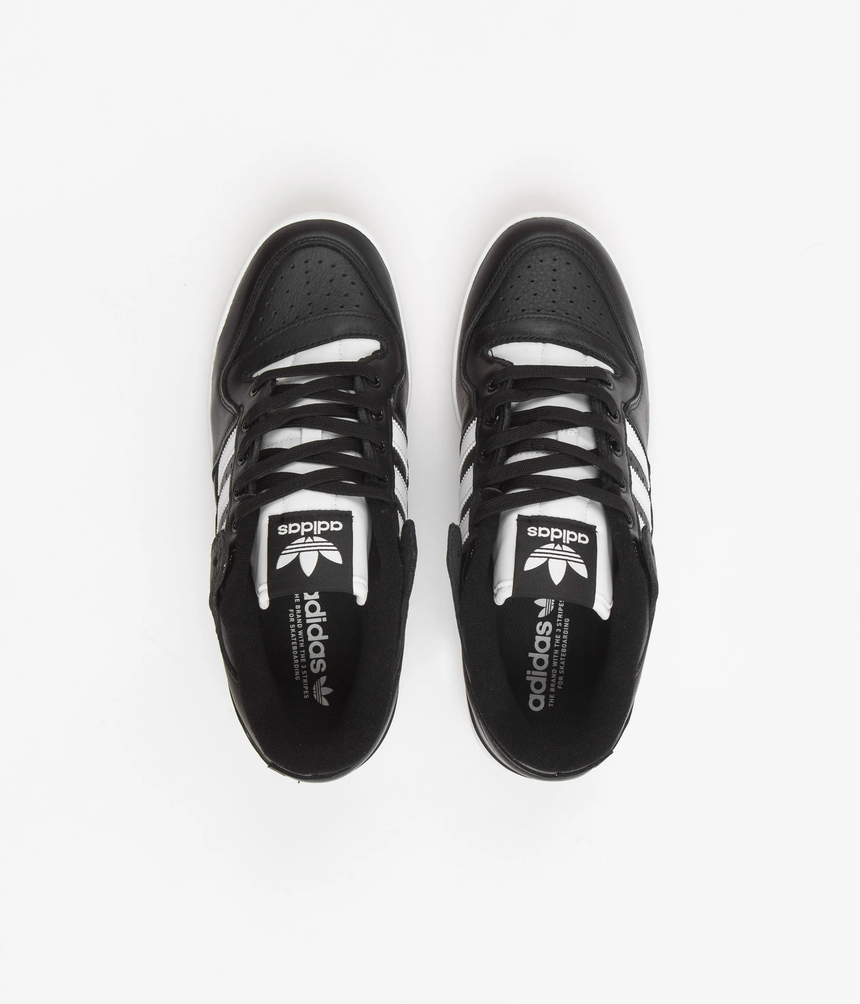 Adidas Forum 84 Low ADV Shoes - Core Black / Chalk White / Chalk White Adidas 4dfwd Shoes
