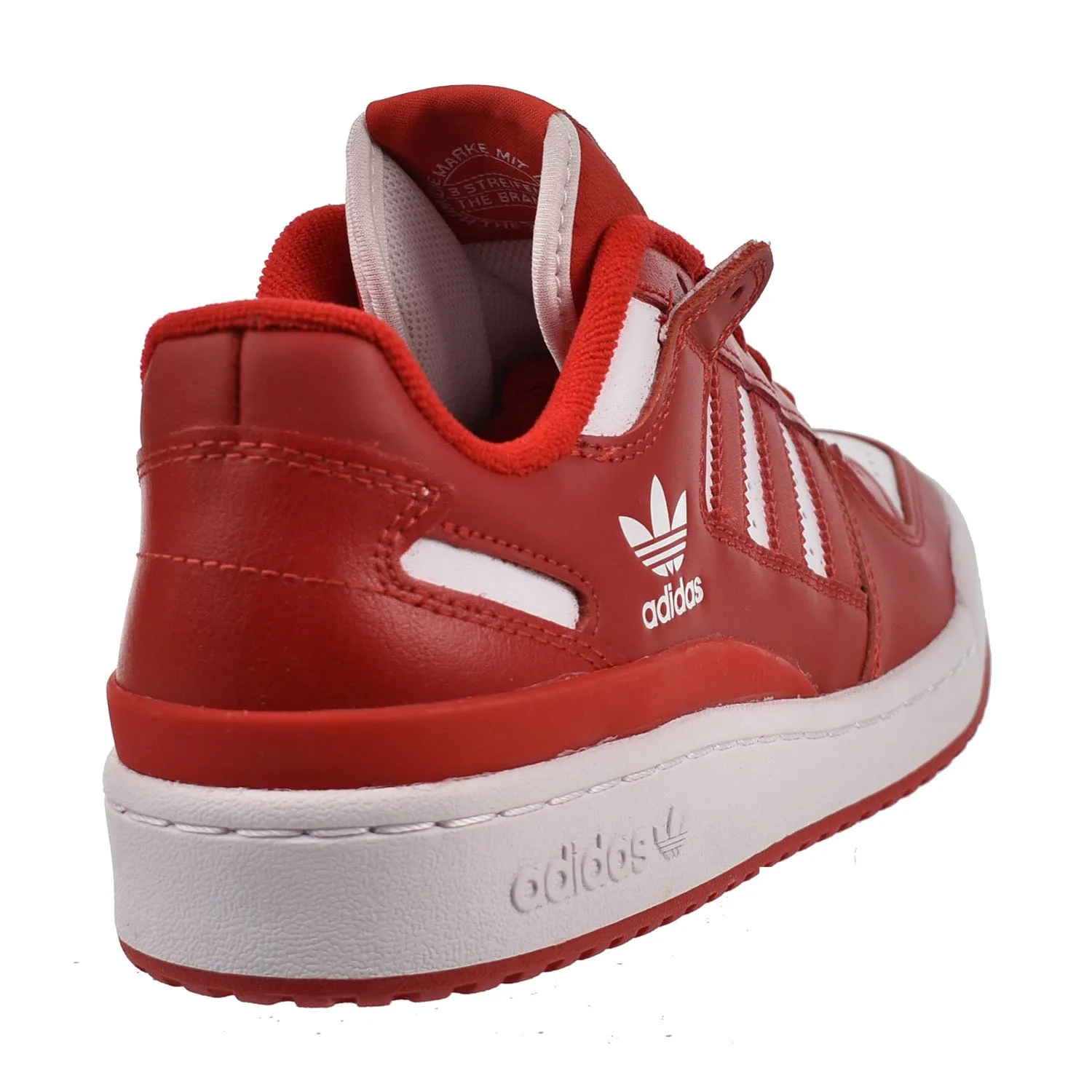 Adidas Forum Low CL Men's Shoes Scarlet-White Best Adidas Running Shoes