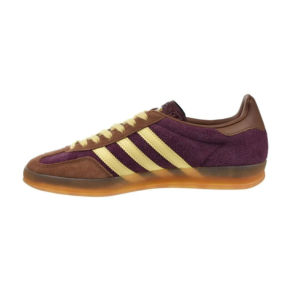 Adidas Gazelle Indoor Men's Shoes Maroon/Almost Yellow ji0324 Adidas Shoes With Flames