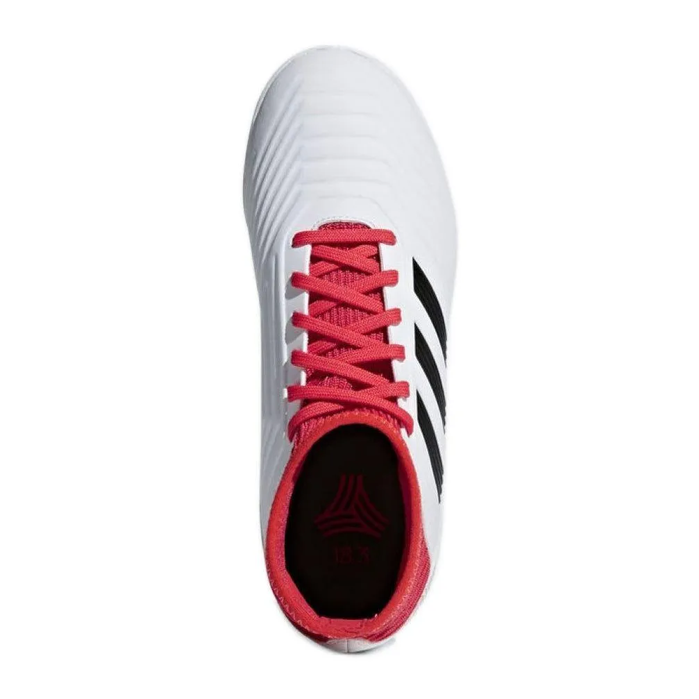 Multicolor Adidas Shoes Adidas Kid's Predator Tango 18.3 Indoor Soccer Shoes - White / Coral Red