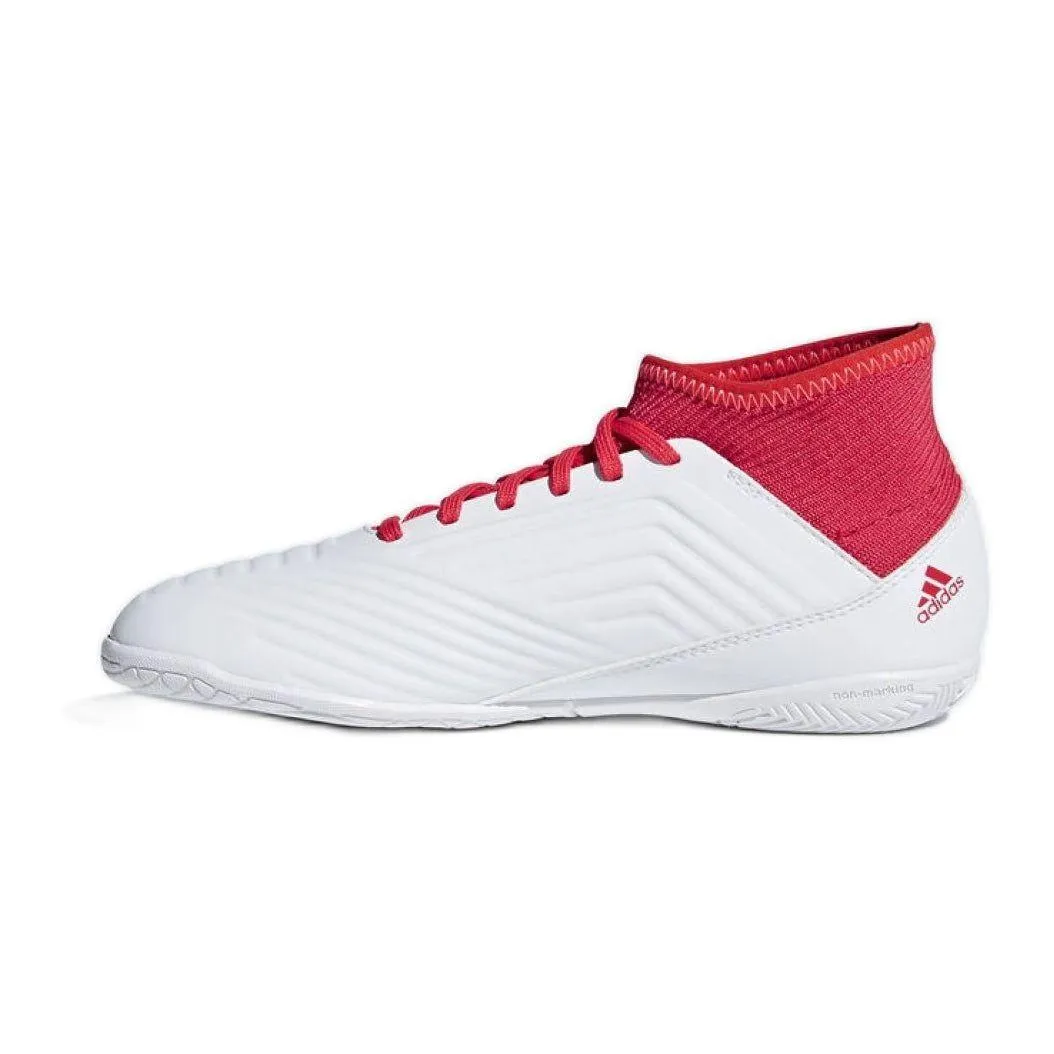 Adidas Shoe Collaborations Adidas Kid's Predator Tango 18.3 Indoor Soccer Shoes - White / Coral Red