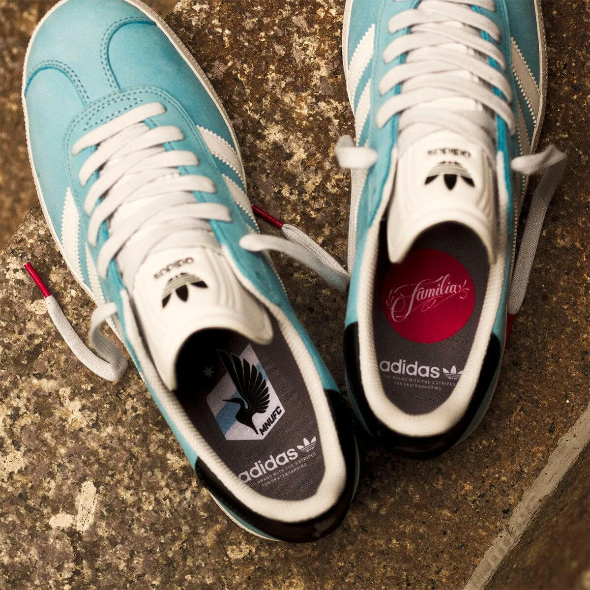 Adidas - MNUFC Familia Gazelle Adv Shoes Blue/White/Black Adidas Unisex Shoes