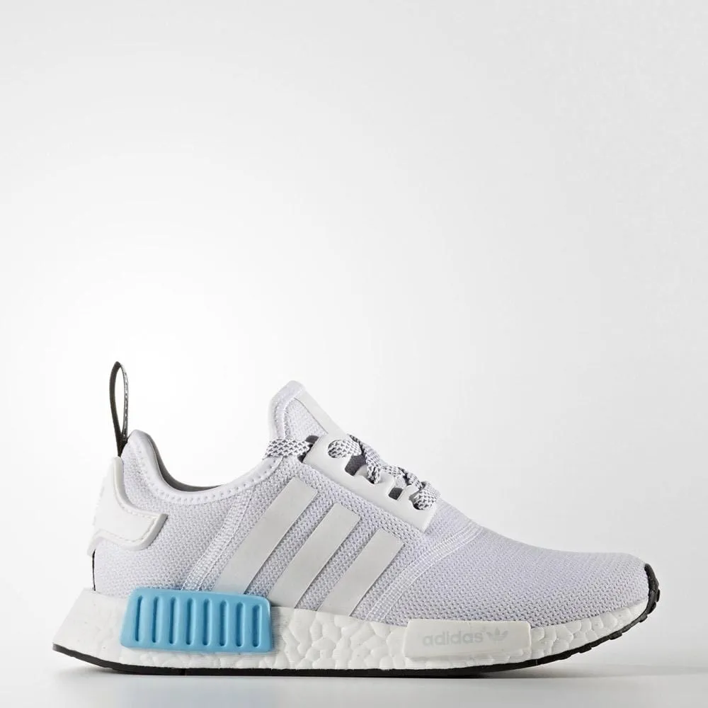 Adidas NMD_R1 Kids White-Bright Cyan Japanese Adidas Shoes