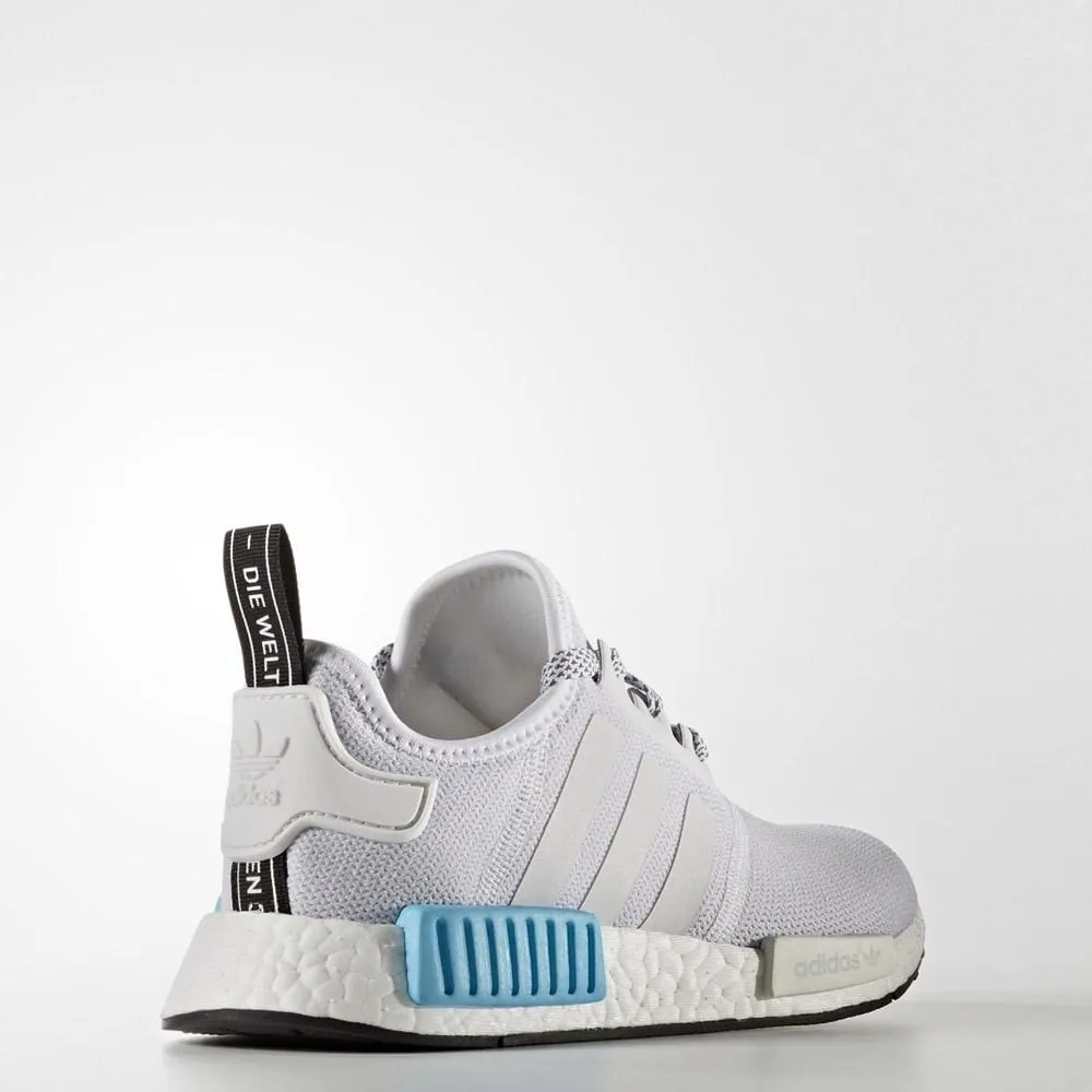 Adidas Lite Racer Adapt 7.0 Wide Shoes Adidas NMD_R1 Kids White-Bright Cyan