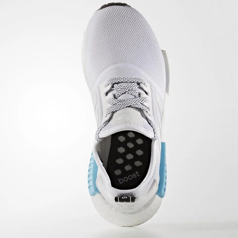 Adidas Brmd Shoes Adidas NMD_R1 Kids White-Bright Cyan