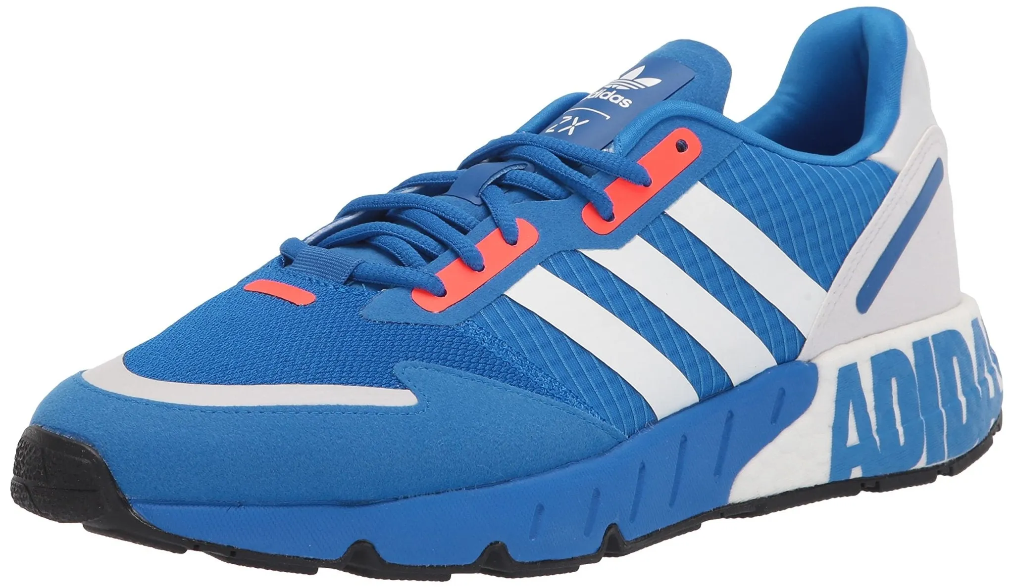 Adidas Mundial Turf adidas Originals mens ZX 1K Boost Glory Blue/White/Solar Red 7.5