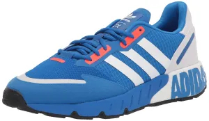 Adidas Slip On Shoe adidas Originals mens ZX 1K Boost Glory Blue/White/Solar Red 7.5