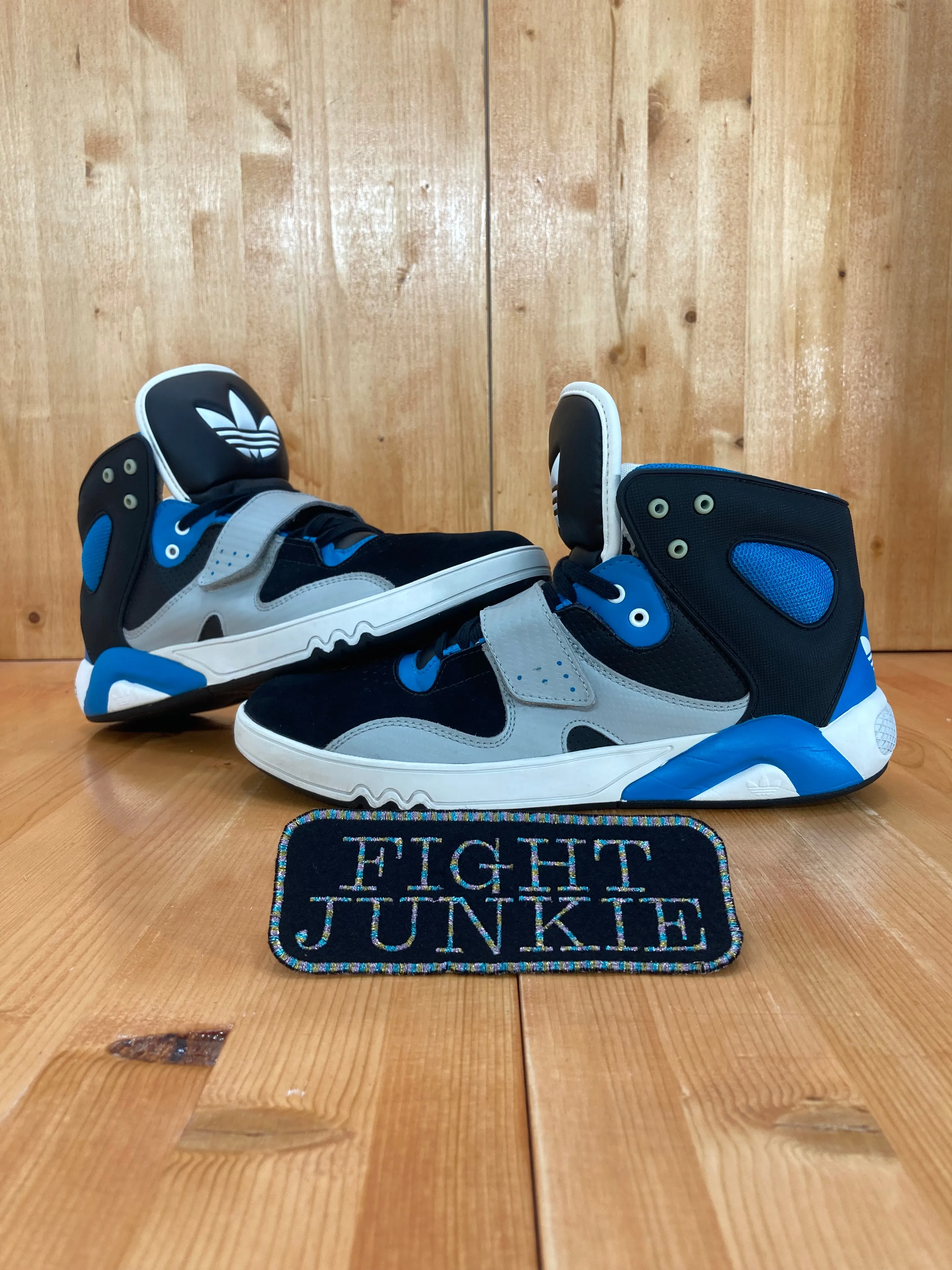 Harden Adidas Shoes ADIDAS ORIGINALS ROUNDHOUSE Retro Style HTF Black & Turquoise Colorway Men Size 10 Shoes Sneakers G49471