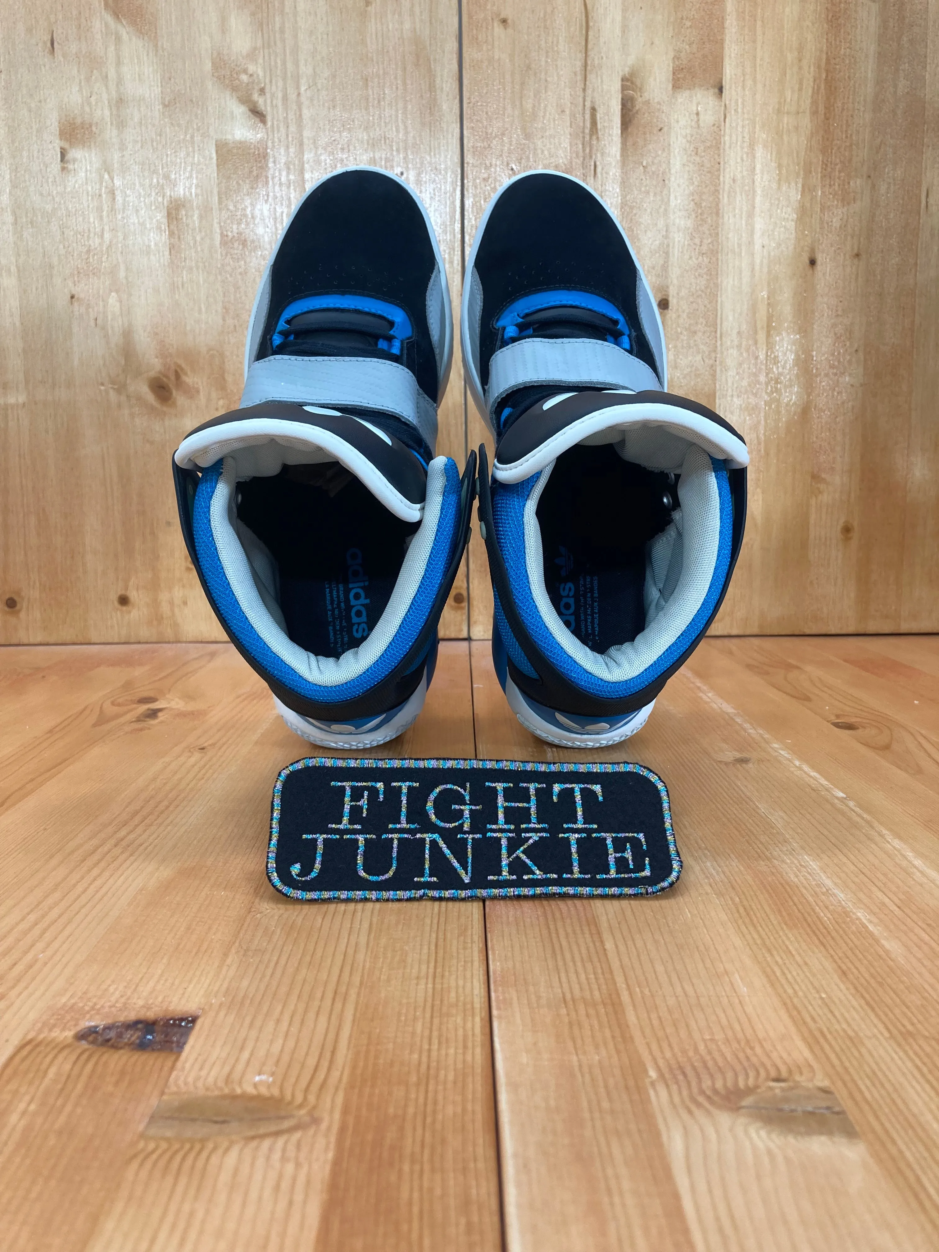 Velvet Adidas Shoes ADIDAS ORIGINALS ROUNDHOUSE Retro Style HTF Black & Turquoise Colorway Men Size 10 Shoes Sneakers G49471