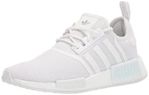 adidas Originals womens Nmd_r1's Sneaker, White/White/Silver Metallic, 7.5 US Adidas Slide On Shoes