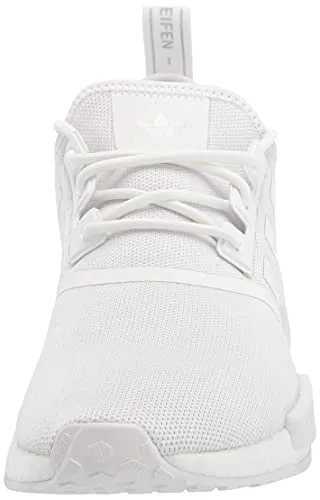 Adidas Lillard Shoes adidas Originals womens Nmd_r1's Sneaker, White/White/Silver Metallic, 7.5 US