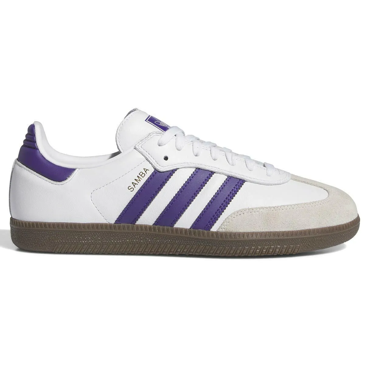 Adidas - Samba Adv Shoes White/Purple/Gold Adidas Shoes Ph
