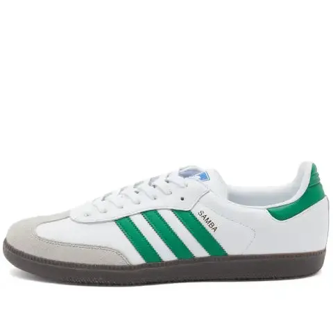Cheetah Adidas Shoes Adidas Samba OG - Cloud White / Green / Gum