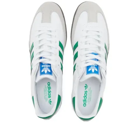 Adidas Samba OG - Cloud White / Green / Gum Adidas Ortholite Shoes