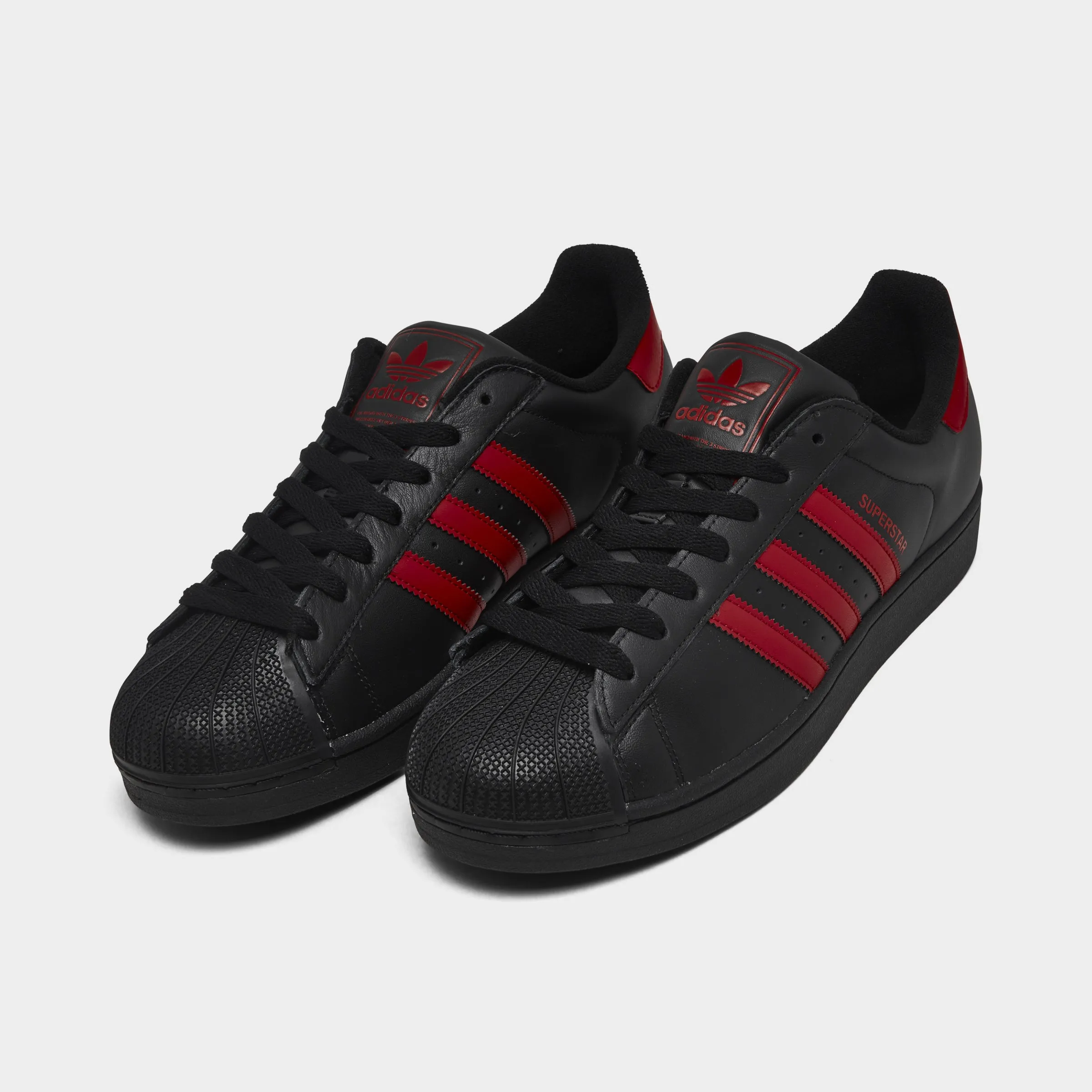 Adidas Size 7 Shoes adidas Superstar II Black / Red