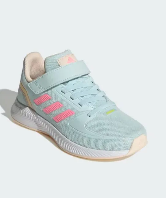 Cute Adidas Shoes Adidas Tensaur Run 2.0 Kids Shoes  Light Blue with Pink Stripes | Original Adidas Pakistan
