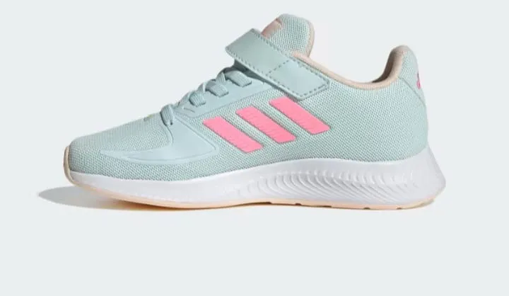 Adidas Tensaur Run 2.0 Kids Shoes  Light Blue with Pink Stripes | Original Adidas Pakistan Adidas Heart Shoes Samba
