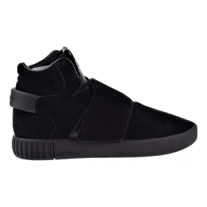 Adidas Tubular Invader Strap J Big Kids Shoes CBlack/Cblack/White Mesh Adidas Shoes