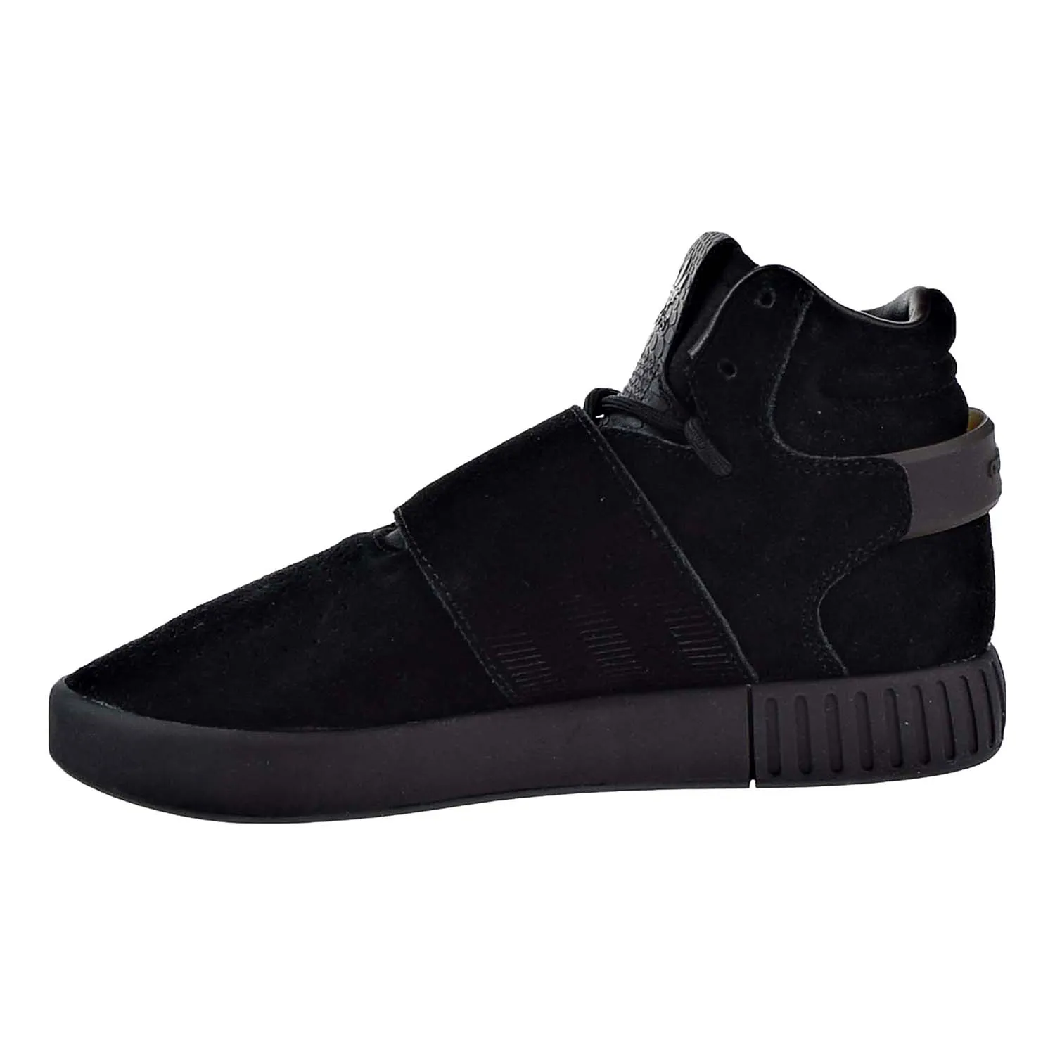 Adidas Tubular Invader Strap J Big Kids Shoes CBlack/Cblack/White Adidas End Plastic Waste Shoes