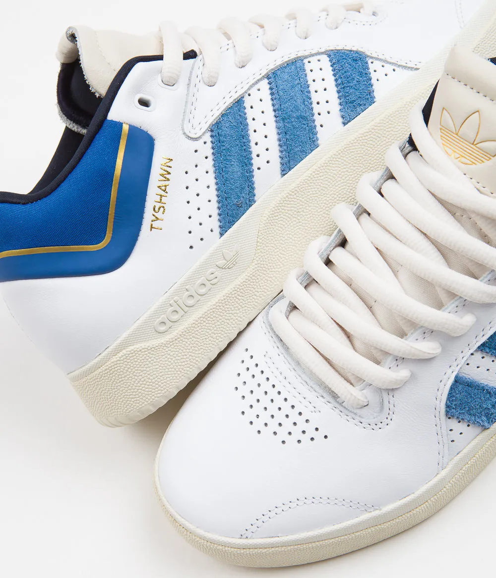 Adidas Tyshawn Shoes - FTWR White / Custom / Royal Blue Adidas D'artagnan V Fencing Shoes